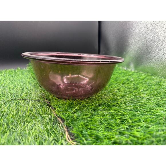 Vintage Pyrex Cranberry 1 Qt Mixing Bowl – USA Made, Nesting Ovenware - Picture 3 of 8